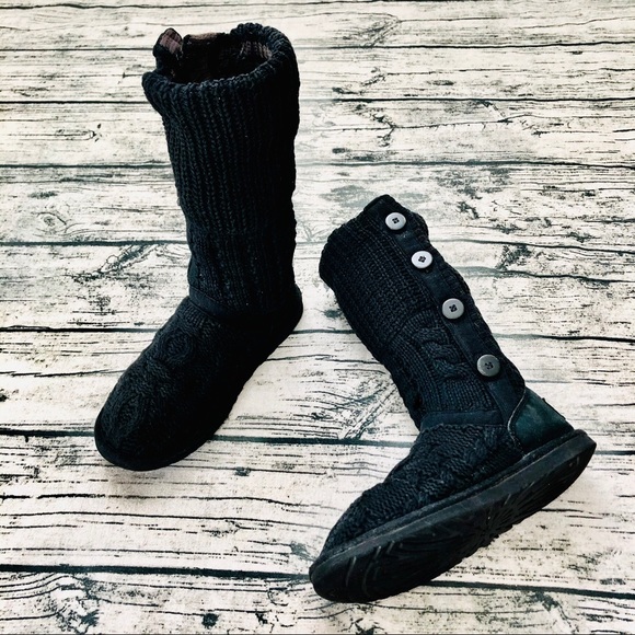 UGG⚡️Auth Slouchy Buttons Knit Boots_6/6.5/7/7.5 - Picture 4 of 10